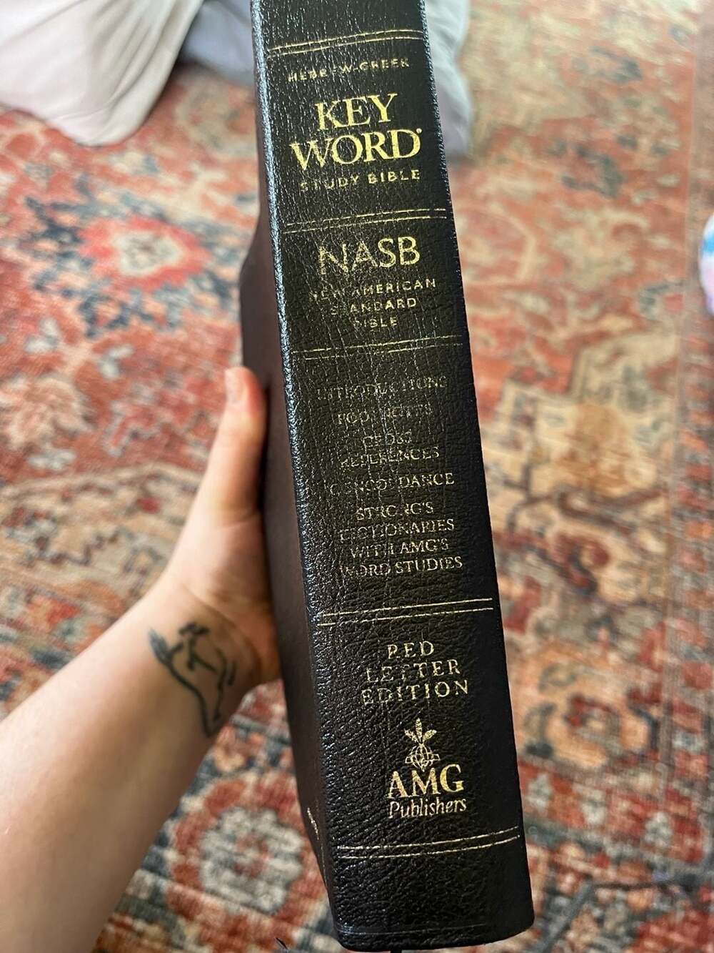 AMG Publishers Hebrew-Greek Key Word Study Bible NASB Genuine Leather - Picture 2 of 7